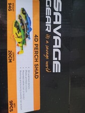Savage Gear 4D Line Thru Perch Shad 20cm 100g SS Köder Set-Hecht