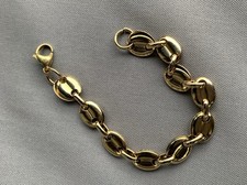 Edelstahl Armband Kaffeebohnen Gold