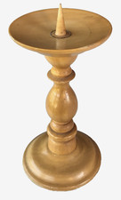 Antik Kerzenleuchter Jugendstil Leichtes helles Holz Fichte Holzdorn #1110B3