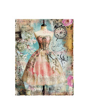 Vintage Collage Schneiderpuppe