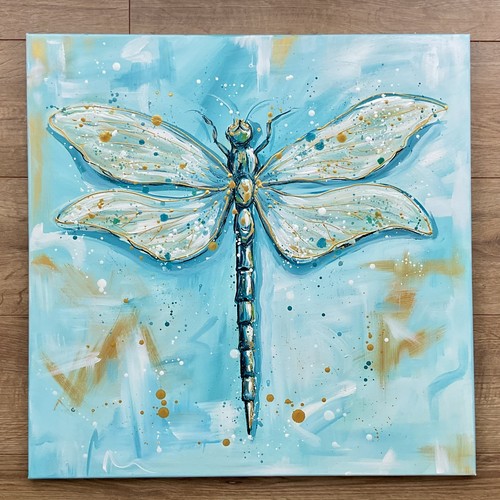 Libelle mit kunstgold original - kunstgold,