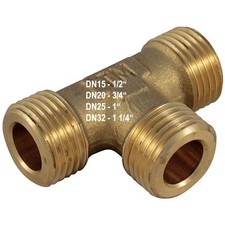Messing T-Stück flachdichtend