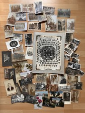 Konvolut Postkarte Bilder CDV Ehrentafel Gemeinde Haldem Osnabrück Weltkrieg Alt