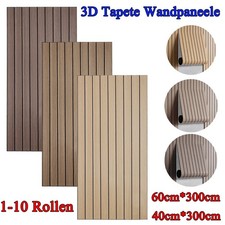 3D Wandsticker Holzoptik Selbstklebend Tapete 60/40*300cm Holzoptik Wandpaneele