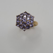 Tansanitring Gelbgold 375/- (9