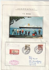 Schiffspost  MS Bremen  r brief