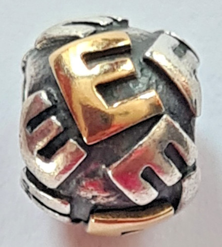 Original pandora charm - charm, "e"