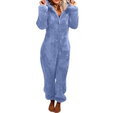 Winter Damen Teddy Schlafanzug