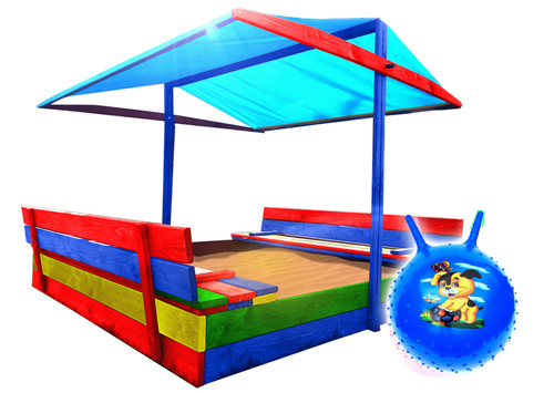Sandkasten mit dach - dach, und
