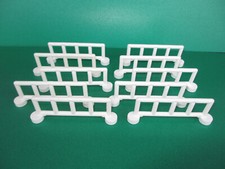 10 Lego Duplo Zaun Zaunteile Zäune Absperrung weiß (150424A)