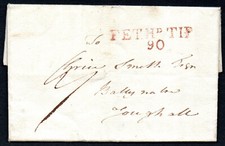 1811 EL bis "Youghall" mit abgekürzter FETH D SPITZE / 90 in rot
