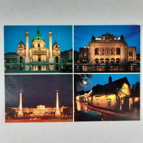 Wien bei nacht karlskirche - bei,