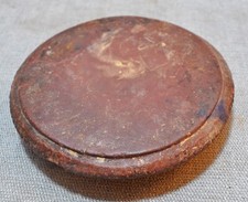 Original Alt Antik Handgeschnitzt Sand Stein Saffron Schleifen Plate