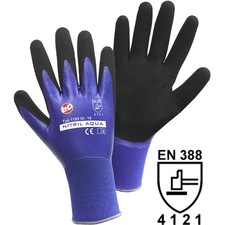 Leipold Doehle 1169-M Nitril Aqua Nylon Arbeitshandschuh Größe (Handschuhe): ...