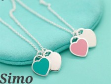 DAMEN HALSKETTE HERZ ROSA