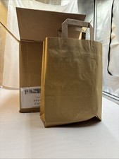 250 Papiertragetaschen Bio Papiertüten Öko Tragetaschen Papier braun 22+10x28cm