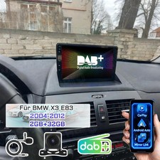 DAB+ Für BMW X3 E83 2004-2012 Autoradio Android 15 GPS NAVI WIFI Carplay Kamera