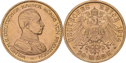 Preußen mark 1914 253 - preußen:20,