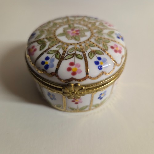 Vintage porzellan pillendose - vintage,