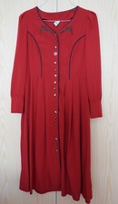 Landhaus, Trachten, Dirndl Kleid Gr. 42 rot Langarm