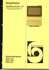 Service Manual BeoVision Avant - TV Type 8111, 8112, 8115, 8116, 8133, 8144 u.a.