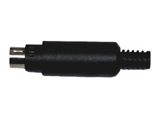 👉 Mini-DIN-Stecker 6pol mit Knickschutz 6-Pin 6 Kontakte male ZUET