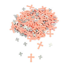 Deko Konfetti Kreuze im Mix Rosa Streu Tischdeko Konfirmation Taufe Kommunion