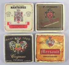 4er Set Untersetzer Stein