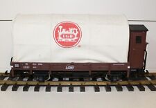 LGB G 40130 Planwagen mit Bremserhaus Metallachsen / Plane waschbar / #2077