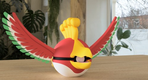 Pokéball figur deko - ho-oh,