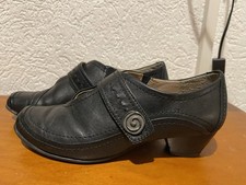 Damen Leder Schuhe Schwarz