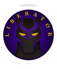 1 OZ SILVER COIN 2021 LIBERATOR SKULL ONE SOUL SUPERHEROES - BLACK PANTHER