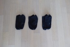3 Paar Damen Socken / Sneakers - Gr. 39 - 42 - schwarz