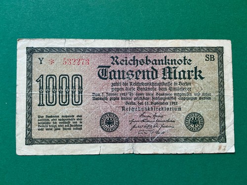 1000 mark tausend 1922 - mark,