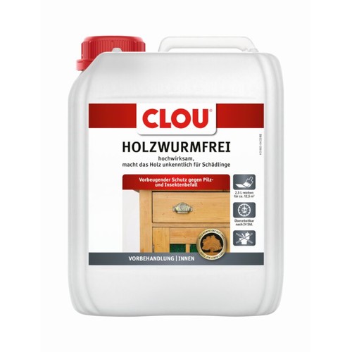 Clou holzwurmfrei 5l - clou,
