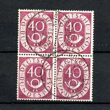 Bund 1951 MiNr. 133 4er Block gestempelt. (A55)