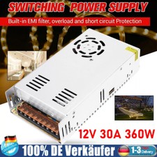 DC Schaltnetzteil 12V 30A 360W LED Trafo Netzteil Adapter Power Transformator