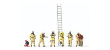 Preiser 10774 H0 Feuerwehrleute in moderner Einsatzkleidung 6 Figuren NEU OVP <