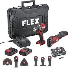 Flex Akku-Multitool MT 18.0 EC + Bohrschrauber DD2G 18-EC LD /Koffer/Akkus/Ladeg
