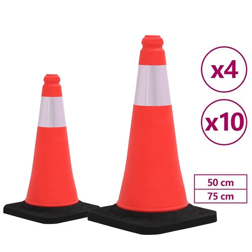10x reflektierende leitkegel - 4/10x,