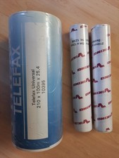 Thermo-Fax-Papier, 210×15x12 und  210x100x25,4. Neu.