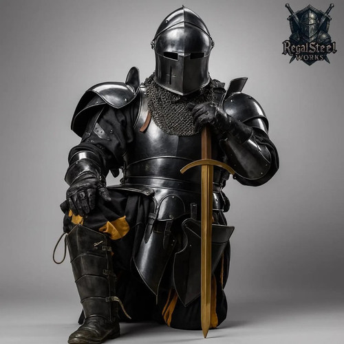 Dunkle barbuta ritter rüstung - barbuta,