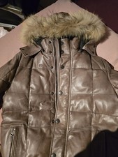 Lederjacke Daunen, Herren