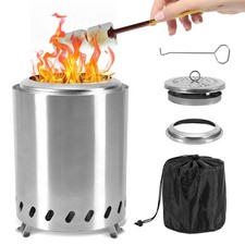 Feuerschale Feuertonne Rauchfreie Mini Tischkami Feuerstelle Edelstahl Feuerkorb