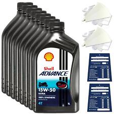 8 Liter original Shell Advance 4T Ultra 15W50 Motoröl Motorrad 600041556