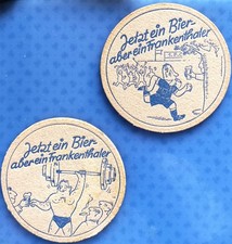 2 alte verschiedene Bierdeckel