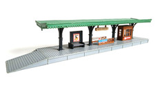 H0 - Bahnsteig Kiosk Treppe Bank  Dach - Gebäude Häuser Haus ---- CM 440