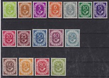 Brd Nr. 123-38  postfrisch zutiefst-geprüft Schlegel, Posthorn Luxus-Satz A