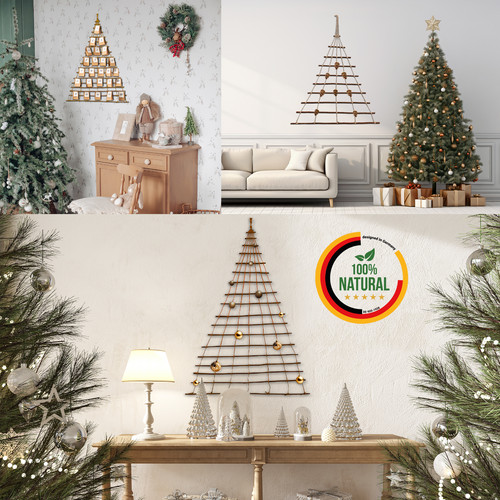 Adventskalender holzleiter - adventskalender,