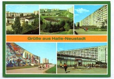 Ak Grüße aus Halle Neustadt